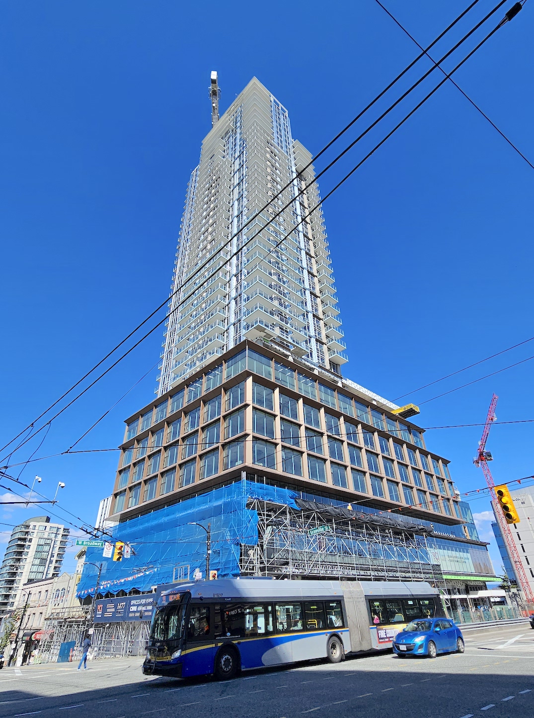 1477 West Broadway Vancouver South Granville Station towers construction april 18 2024 