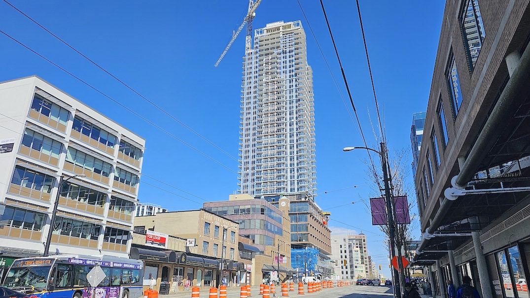 1477 West Broadway Vancouver South Granville Station towers construction april 18 2024 