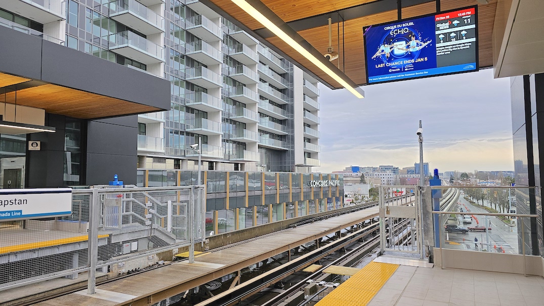 skytrain canada line capstan station opening day december 20 2024