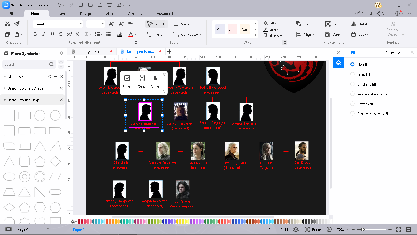 customize family tree template