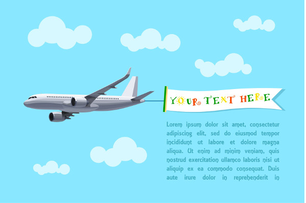 Air Travel Advertising Banner