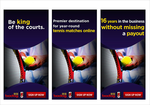 Tennis Advertising Banner