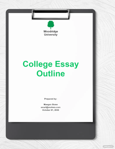 College Essay Outline Template