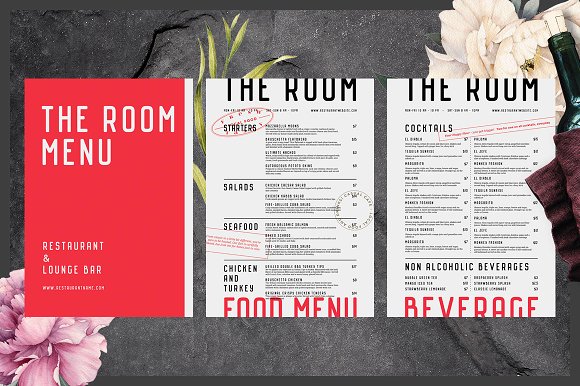 Food and Beverage Menu Example