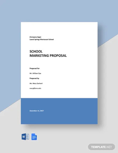 School Marketing Proposal Template