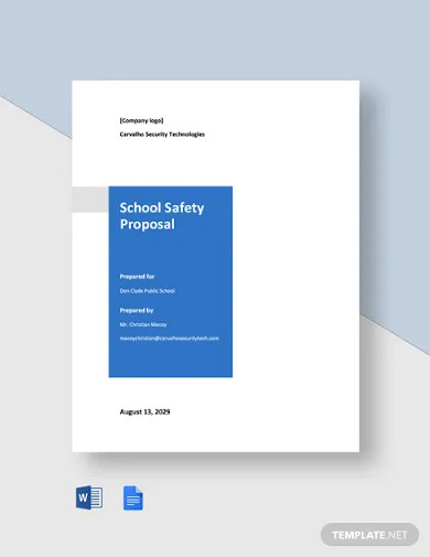 School Safety Proposal Template