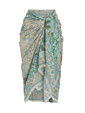 Women's Paisley Cotton Pareo...