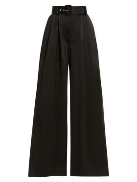 Women's Belted Pleated...