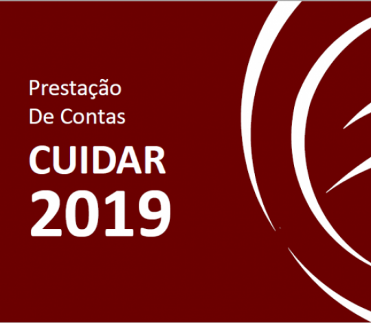 Prestação de contas CUIDAR - JUN, JUL, AGO 2019