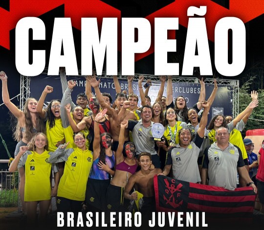 Histórico! Flamengo conquista Brasileiro Juvenil de Natação depois de 25 anos