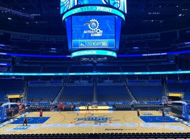 FlaBasquete treina no Amway Center - Orlando