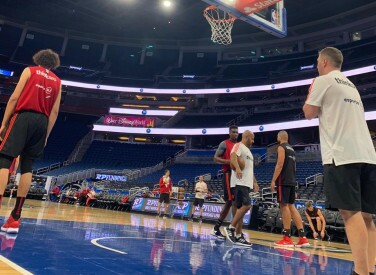 Treino do FlaBasquete em Orlando - 04/10/2018