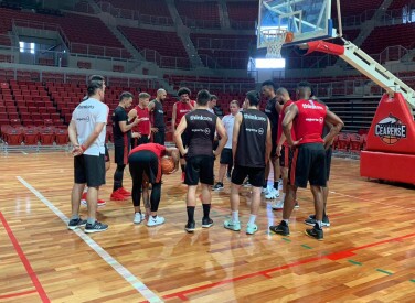 Treino do FlaBasquete em Fortaleza - 13/10/2018