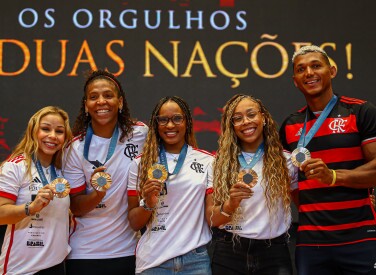 Homenagem aos Atletas Medalhistas Olímpicos_14-08-2024_Foto: Gilvan De Souza / Flamengo