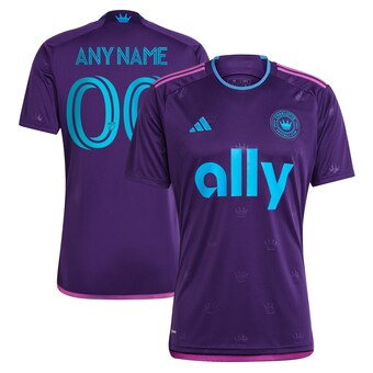 Men's Charlotte FC adidas Purple 2023 Crown Jewel Kit Replica Custom Jersey