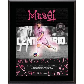 Lionel Messi Inter Miami CF Fanatics Authentic 10.5" x 13" First MLS Goal Sublimated Plaque