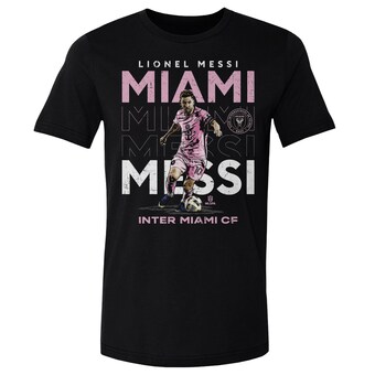 Men's Inter Miami CF Lionel Messi 500 Level Black Miami T-Shirt