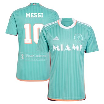 Men's Inter Miami CF Lionel Messi adidas Aqua 2024 Archive Replica Player Jersey