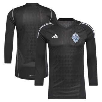 Men's Vancouver Whitecaps FC adidas Black 2023 Goalkeeper Long Sleeve Replica Jersey