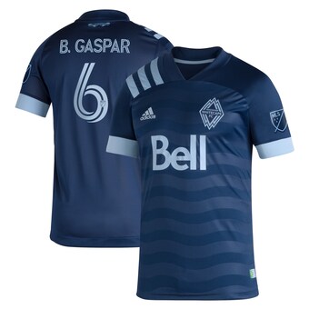 Men's Vancouver Whitecaps FC Bruno Gaspar adidas Navy 2021 Secondary - Authentic Player Jersey