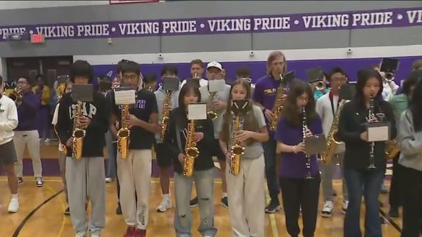 Niles North High School celebrates Viking spirit on Orange Friday