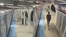 CTA Blue Line shooting: New video shows witness jumping from moving train car, suspect walking away