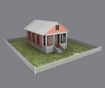 Maison de chalet 3d model