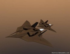 Stealth Low Plane 3d model