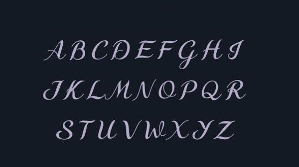 Fancy Cursive Capital Letters