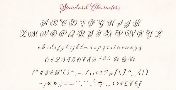 Fancy Cursive Script Letters