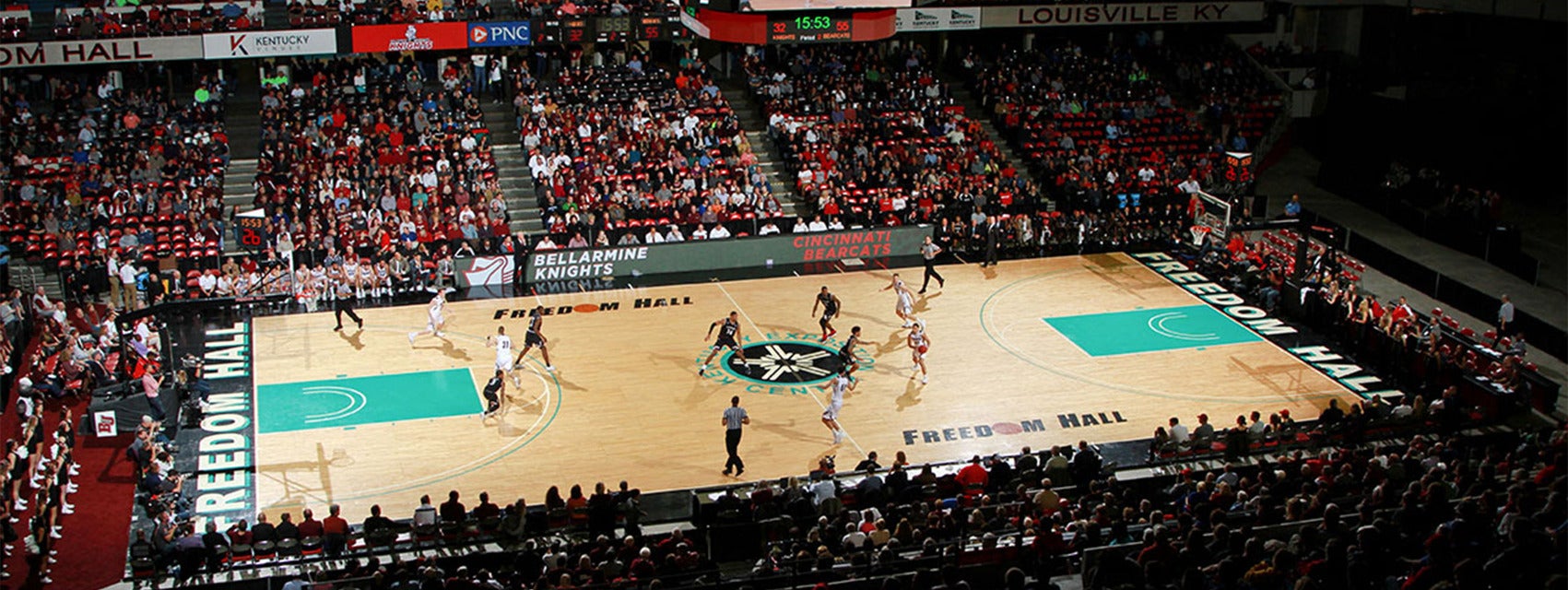 Bellarmine Basketball will be playing Jacksonville Basketball at Freedom Hall in Louisville