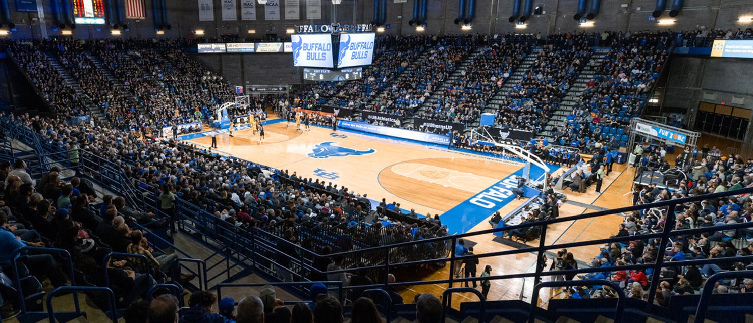 Buffalo Basketball will be playing at University at Buffalo Alumni Arena in Buffalo