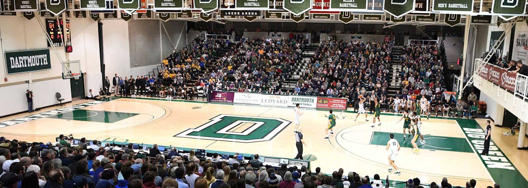 Dartmouth Basketball will be playing Sacred Heart Basketball at Leede Arena in Hanover