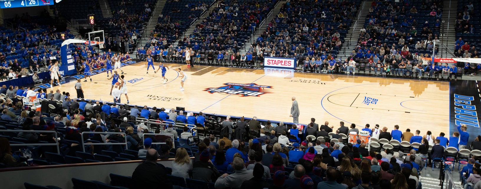 DePaul Basketball will be playing Mercer Basketball at Wintrust Arena in Chicago