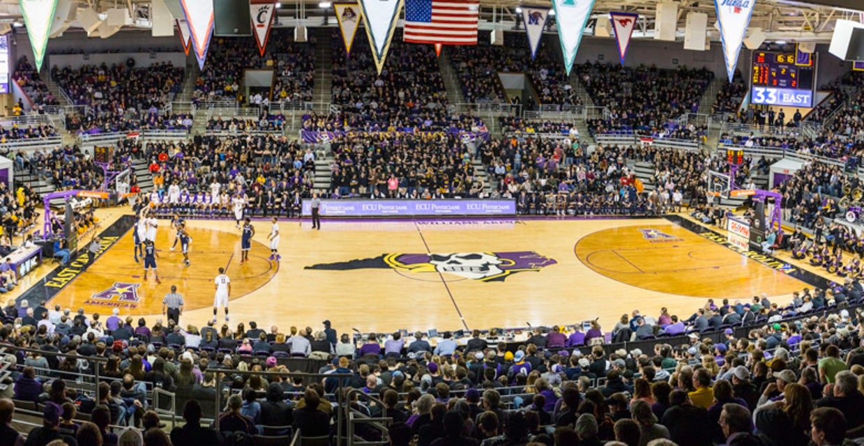 East Carolina Basketball will be playing Coastal Carolina Basketball at Williams Arena at Minges Coliseum in Greenville