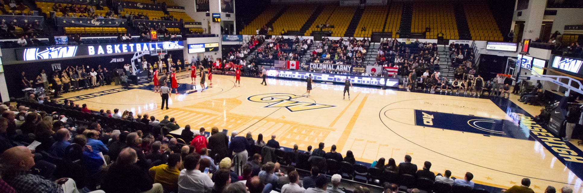 George Washington Basketball will be playing Hampton Basketball at Charles Smith Center in Washington