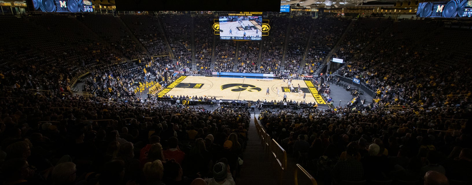 Iowa Basketball will be playing South Dakota Basketball at Carver Hawkeye Arena in Iowa City