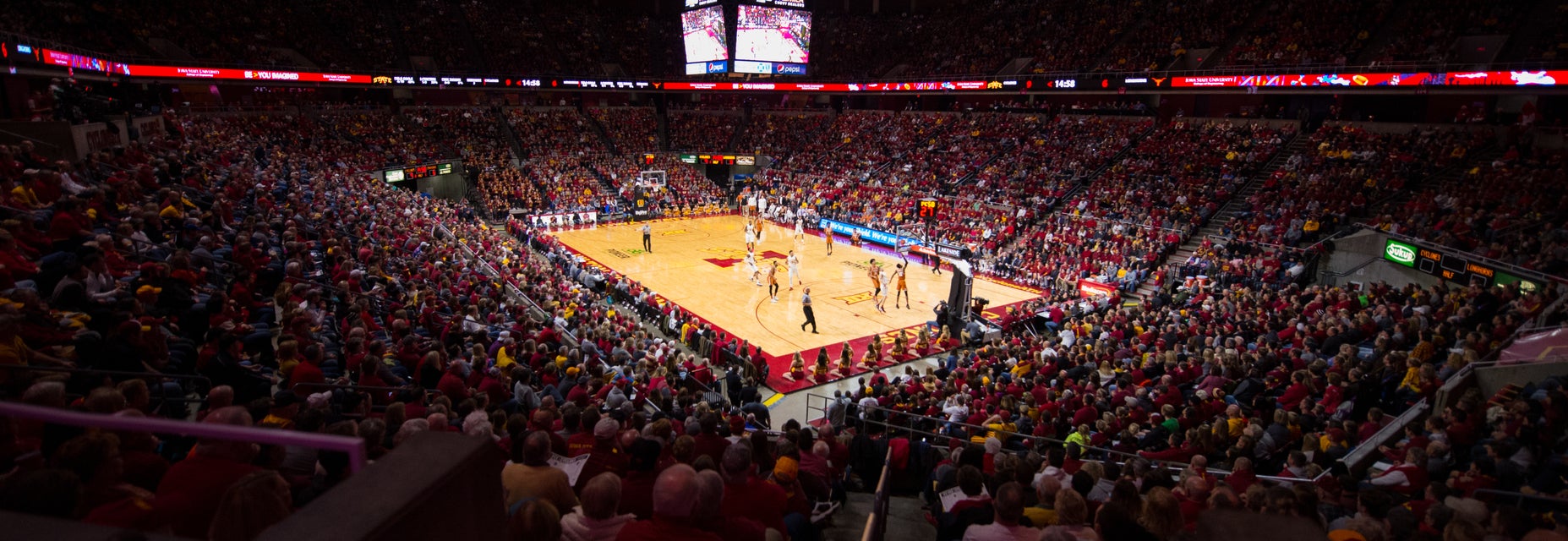 Iowa State Basketball will be playing Kansas City Basketball at Hilton Coliseum in Ames