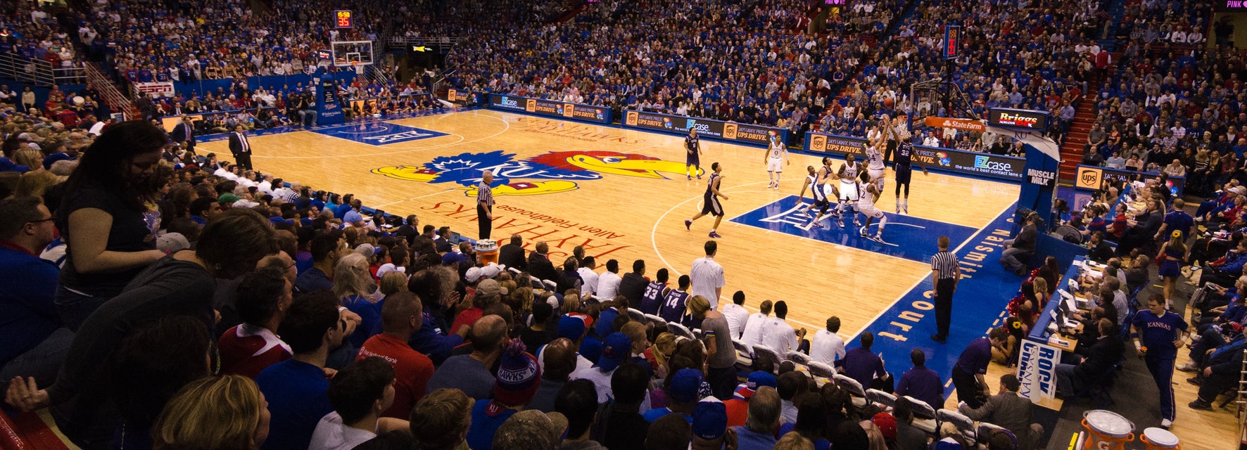 Kansas Basketball will be playing North Carolina Basketball at Allen Fieldhouse in Lawrence