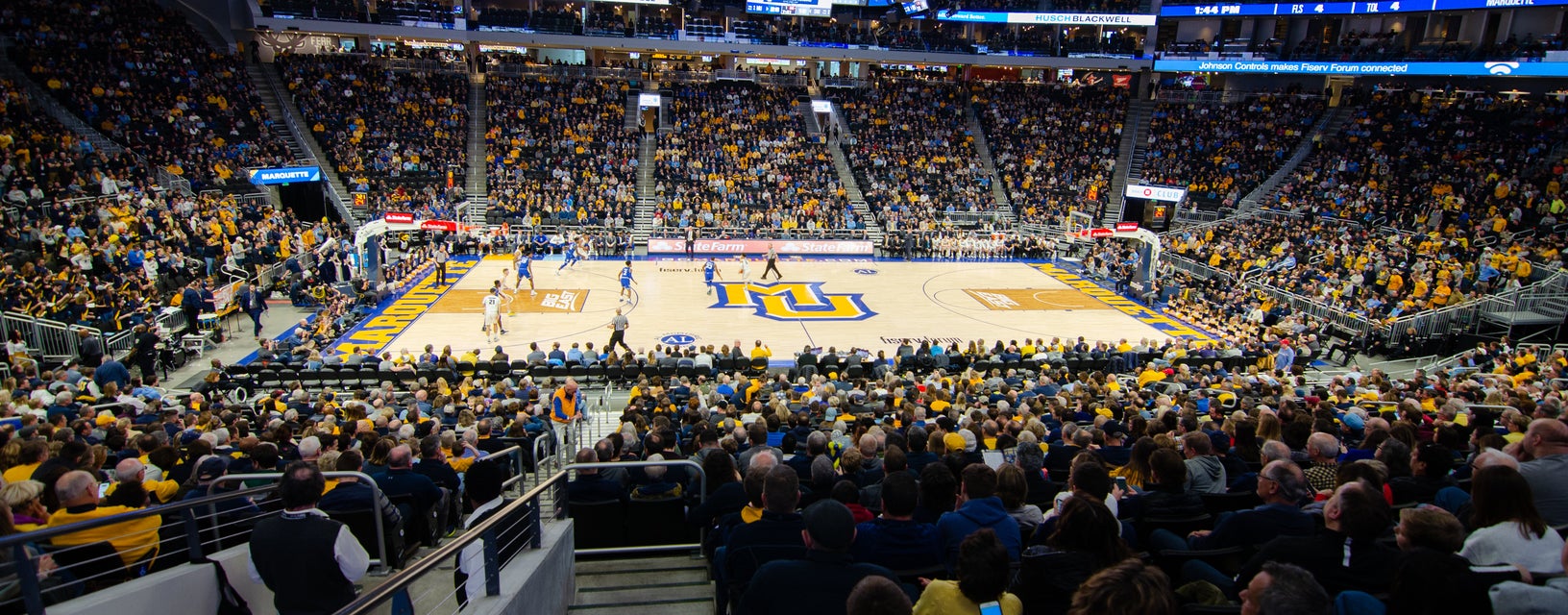 Marquette Basketball will be playing Central Michigan Basketball at Fiserv Forum in Milwaukee