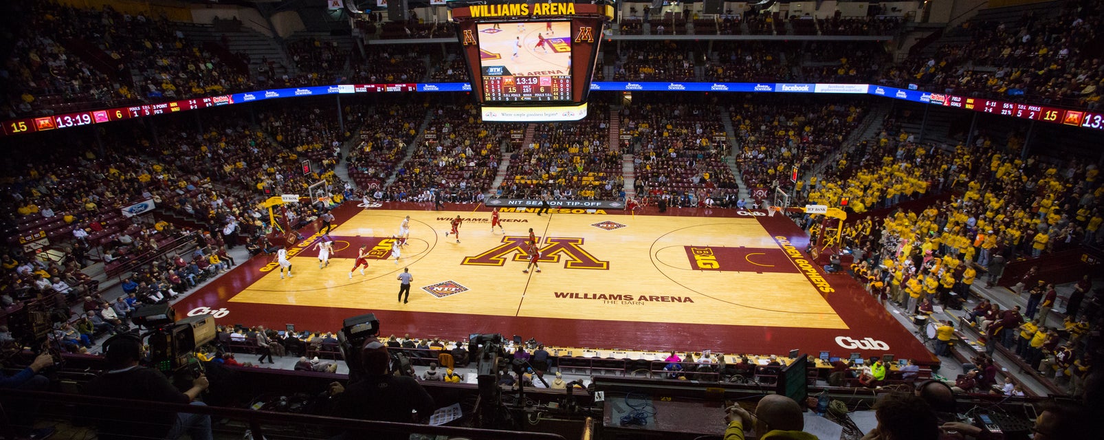 Minnesota Basketball will be playing Nebraska Basketball at Williams Arena in Minneapolis