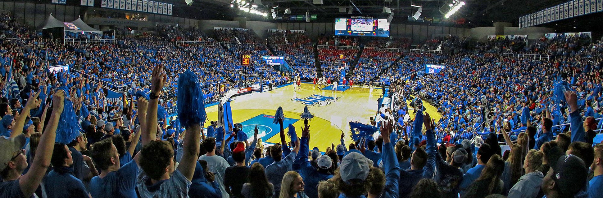 Middle Tennessee Basketball will be playing Evansville Basketball at Murphy Center in Murfreesboro