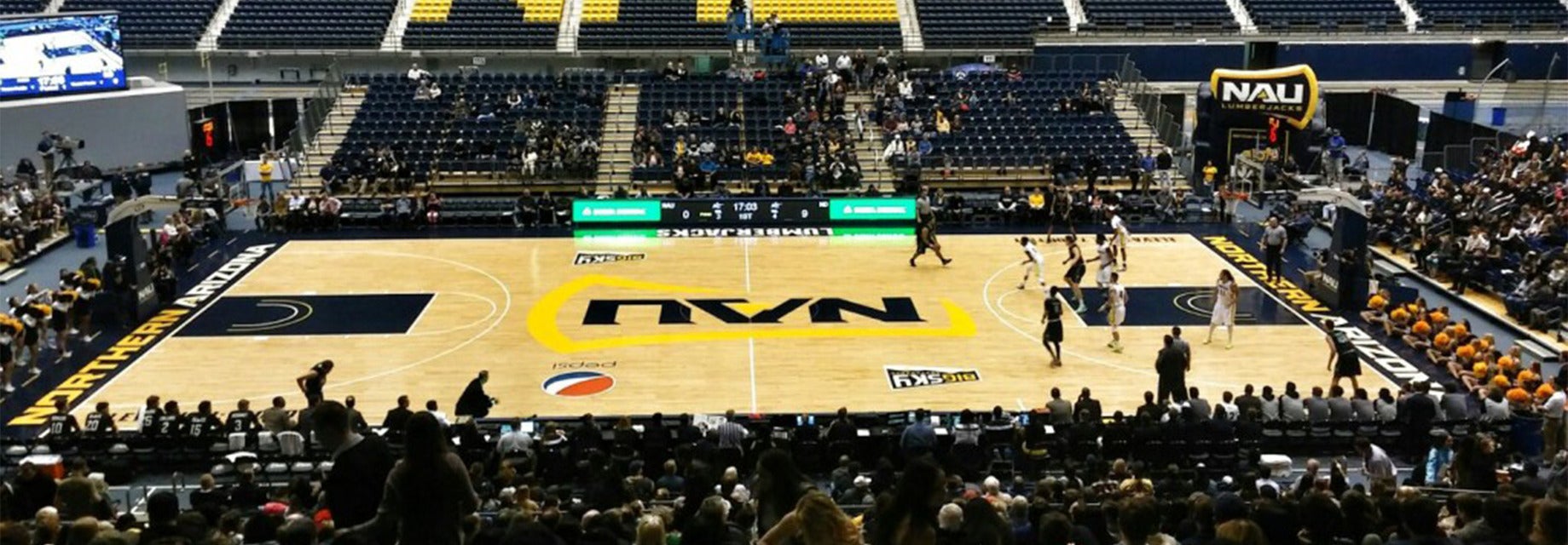 Northern Arizona Basketball will be playing South Dakota Basketball at Walkup Skydome in Flagstaff