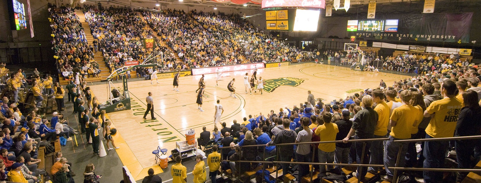 North Dakota State Basketball will be playing Western Michigan Basketball at Scheels Arena in Fargo