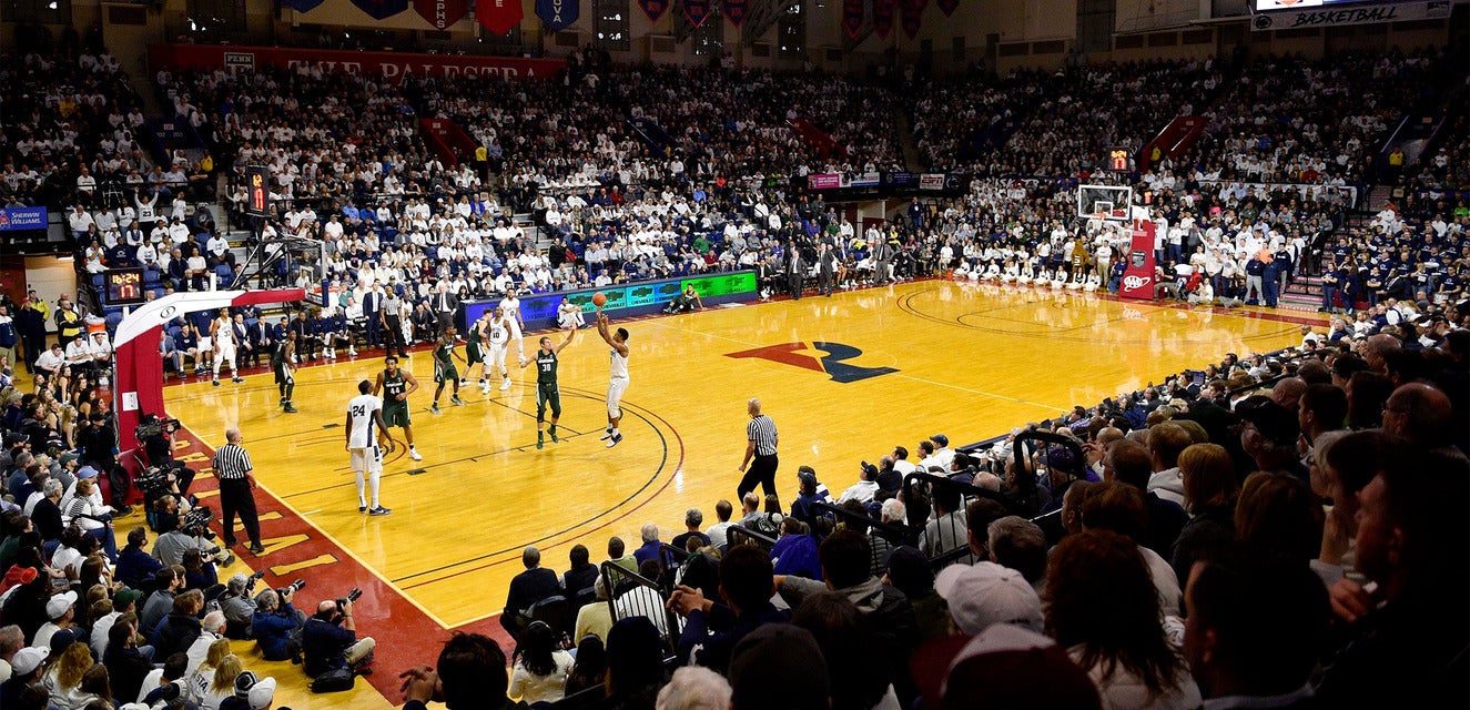 Pennsylvania Basketball will be playing Saint Josephs Basketball at The Palestra in Philadelphia