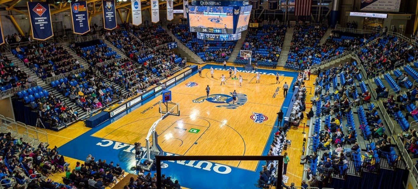 Quinnipiac Basketball will be playing Maine Basketball at M&T Bank Arena in Hamden