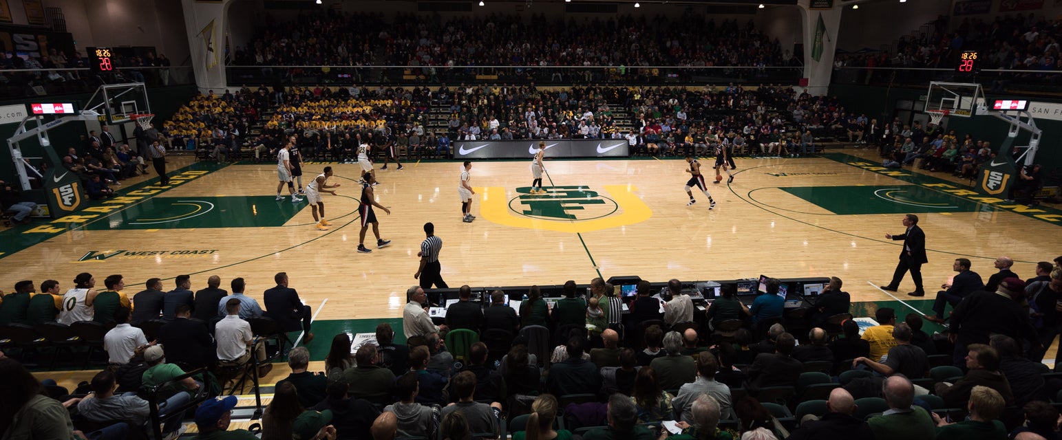 San Francisco Basketball will be playing Boise State Basketball at War Memorial Gymnasium in San Francisco