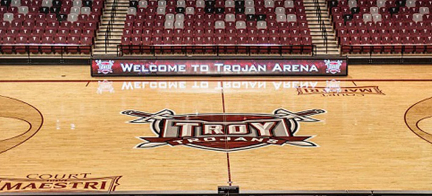 Troy Basketball will be playing UTSA Basketball at Trojan Arena in Troy