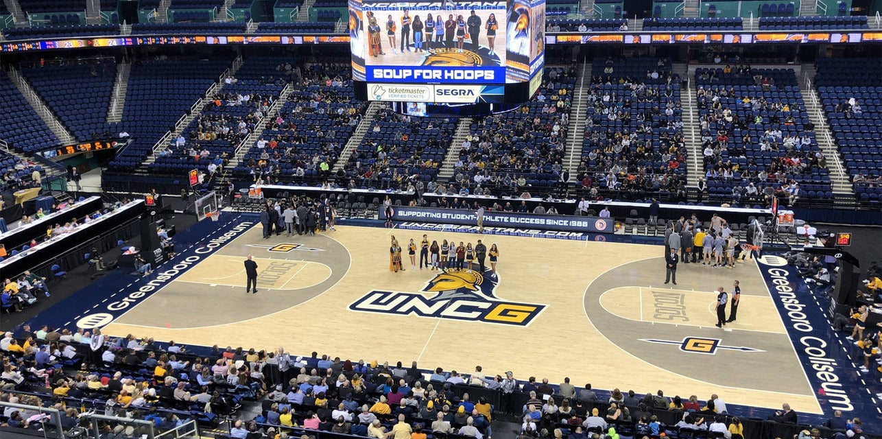 UNC Greensboro Basketball will be playing Furman Basketball at Greensboro Coliseum Complex in Greensboro