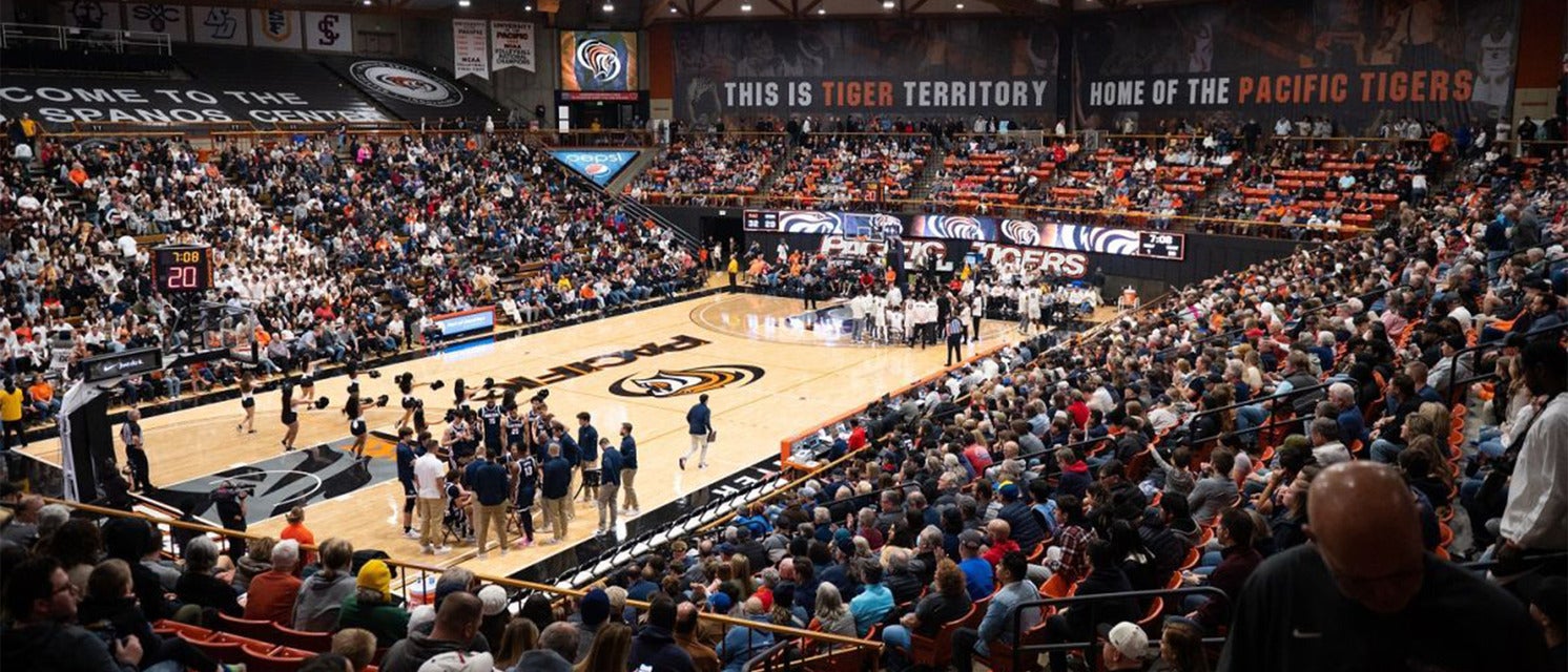 Pacific Basketball will be playing Northern Arizona Basketball at Spanos Center in Stockton